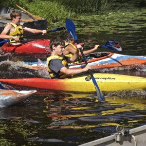 Boating Activity in Summer Camp