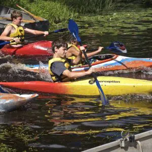 Boating Activity in Summer Camp