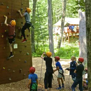 Climb Activity in Summer Camp