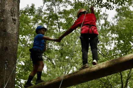 camper enjoying a quiet outdoor activity at Camp Shohola for Boys