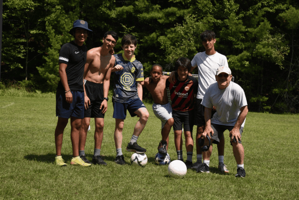 Camp Shohola campers enjoying sports programs for kids