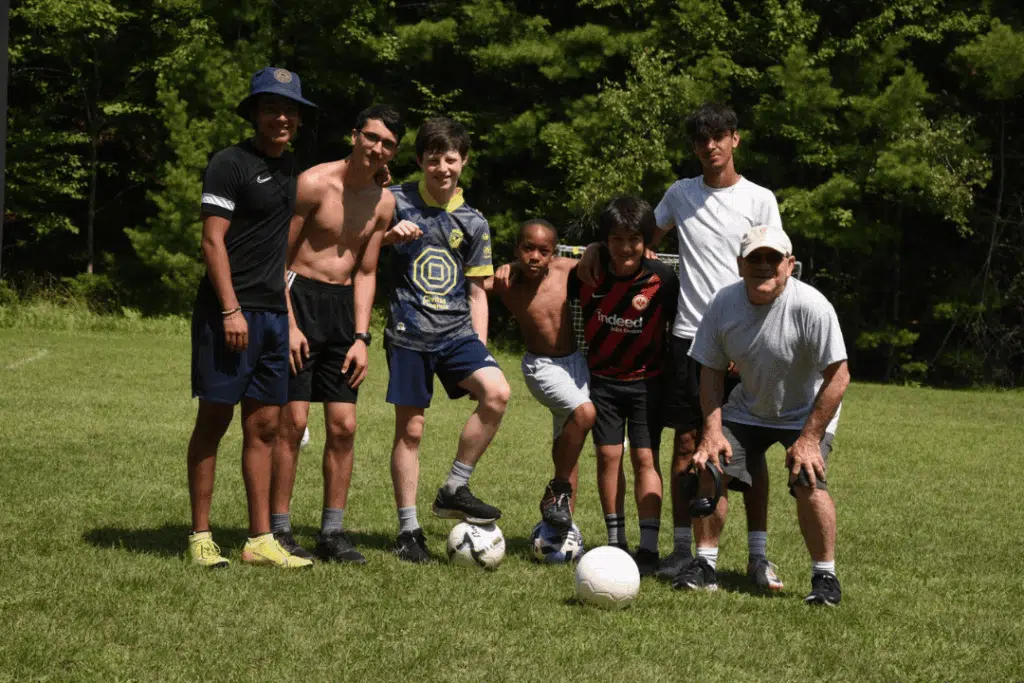 Camp Shohola campers enjoying sports programs for kids