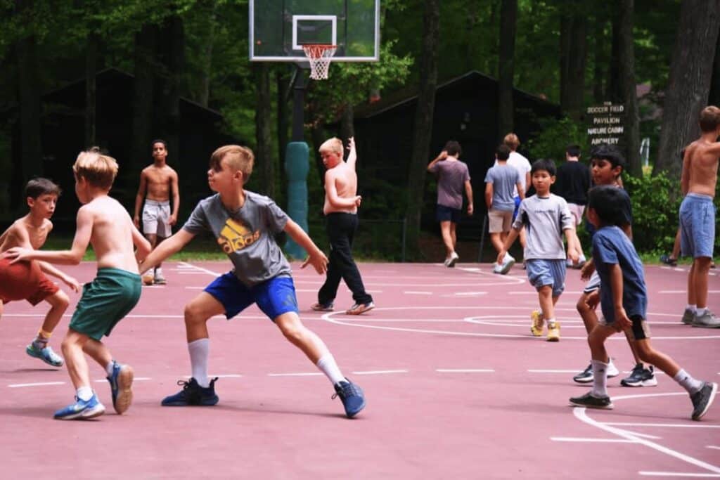 Recreational Sports Activities At Camp Shohola For Boys