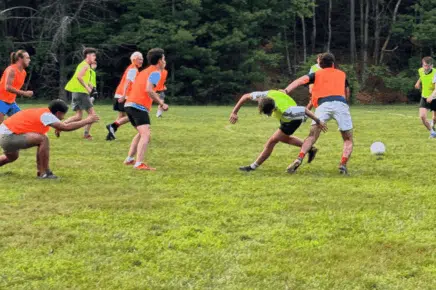 youth sports camps hosting organized field games