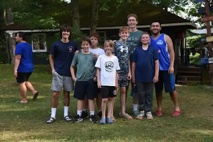 Confidence building activities at Camp Shohola for Boys